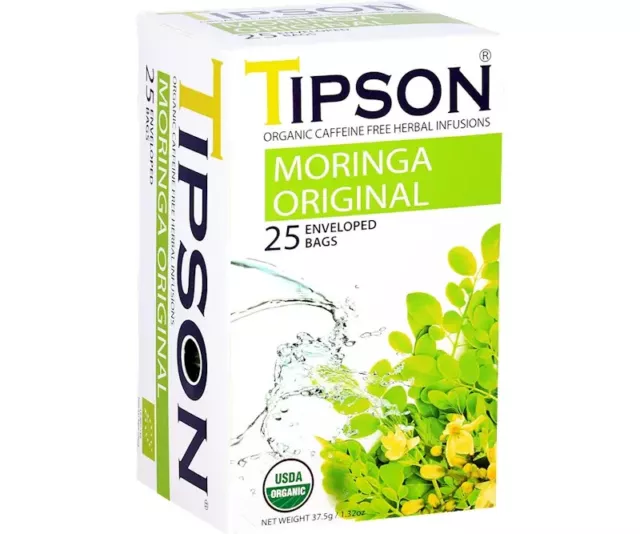 Tipson  Caffeine Free  Moringa Original not tetley pg tips typhoo Yorkshire tea