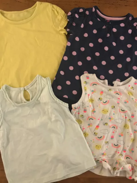 Baby Girl 12-18 months tops tunics bundle MATALAN GEORGE YOUNG DIMENSION TU