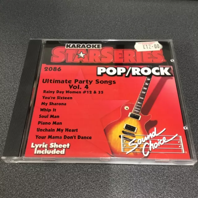 Star Series Karaoke Sound Choice Pop Rock Ultimative Party Songs Vol 4