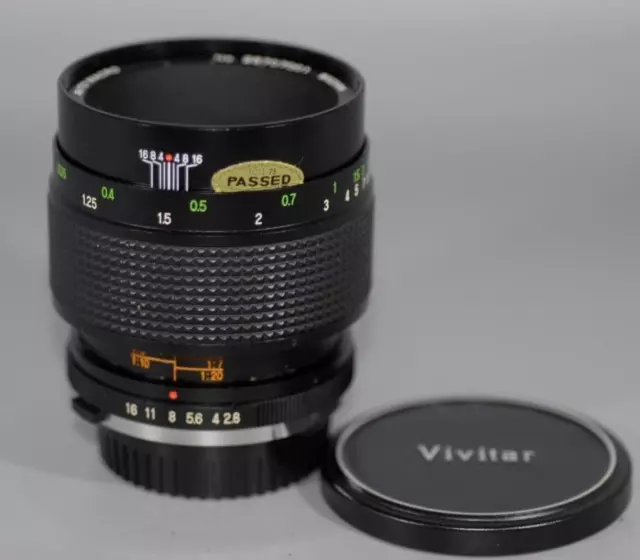 Olympus Vivitar 55mm f2.8 manual 1:1 Macro lens (Komine) for OM-1 OM-2 - Mint-!