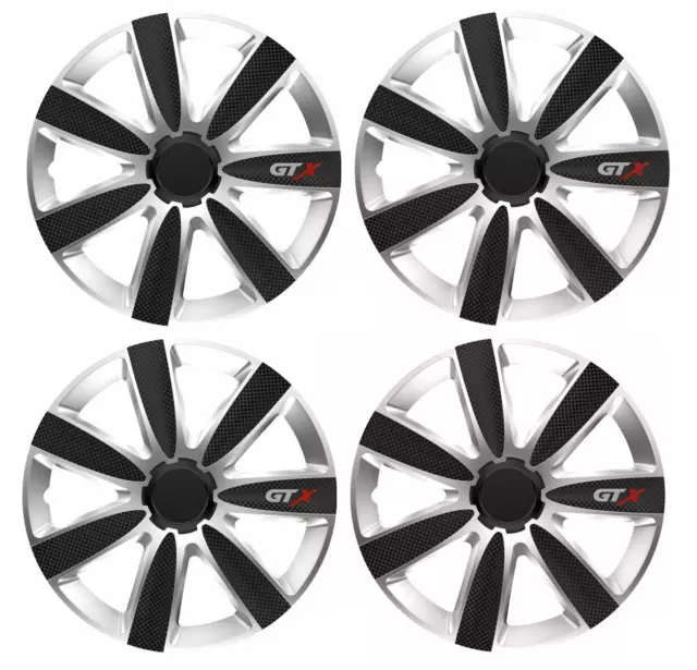 Renault Megane Modus Wheel Trims Hub Caps Plastic Covers Full Set 15 Inch 15"