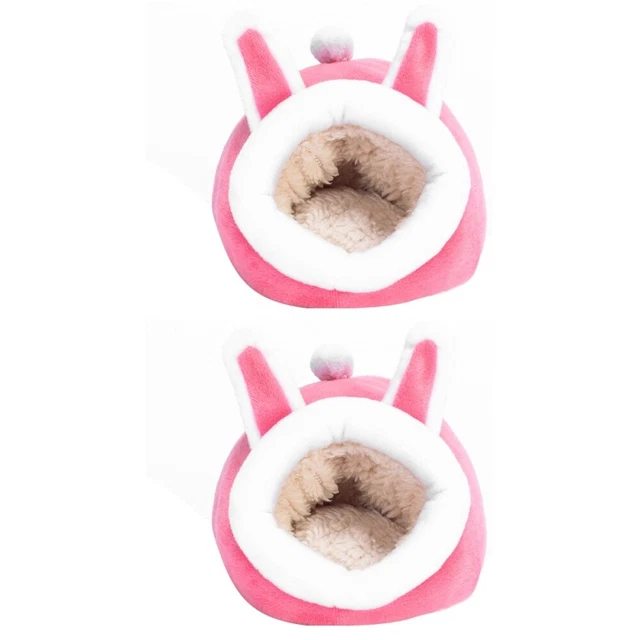 2x Hedgehog Zubehör Hamster Bett Bunny Bett Hamster Hideout