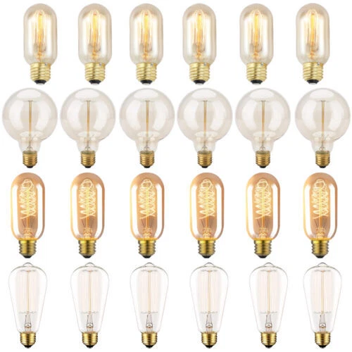 3X E27 B22 E14 Vintage Antique Edison Filament Light Bulb Industrial Retro Lamp