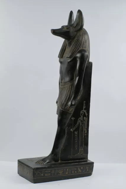 LARGE DOCTOR ANUBIS as a jackal Head - god of mummification-black stone  Handmade £216.68 - PicClick UK