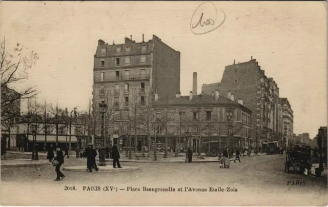 CPA PARIS 15e Place Beaugrenelle and Avenue Emile-Zola (65755)