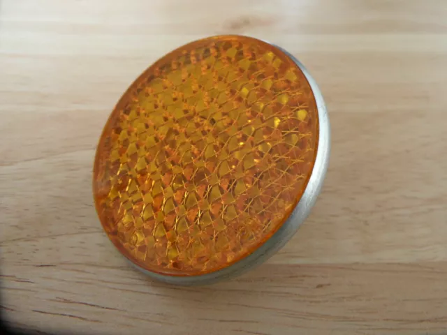 99-1161 LUCAS TYPE AMBER REFLECTOR for NORTON BSA TRIUMPH MATCHLESS VELOCETTE***