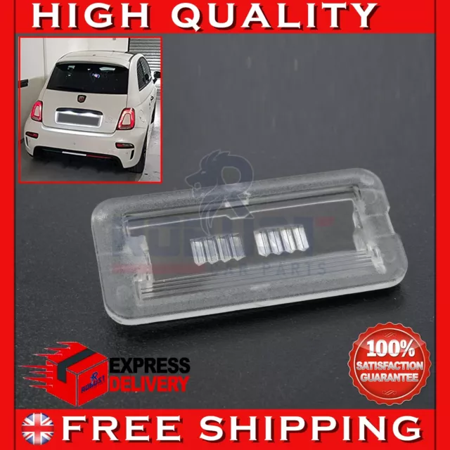 Rear Number Plate Lamp Light Lens Cover For Fiat 500 Abarth 500 51800482