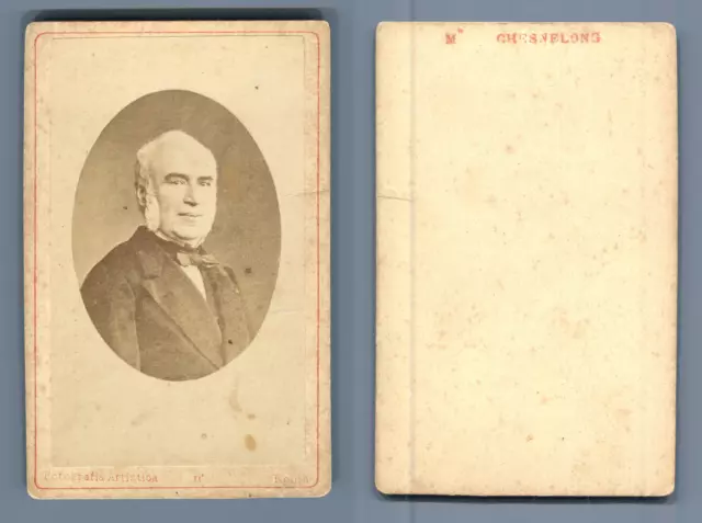 Chesnelong, député Vintage albumen  Carte de Visite, CDV, Charles Chesnelong (Or