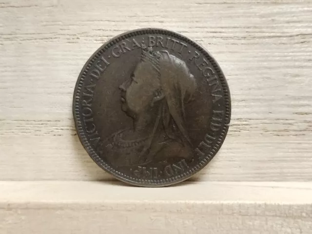 1898 Half Penny Great Britain Coin 3