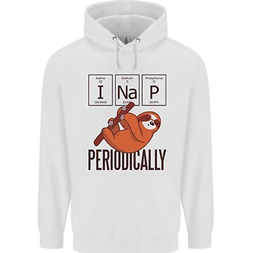 Felpa con cappuccio I Nap divertente tavola periodica pigrizia geek sonno bambini bambini