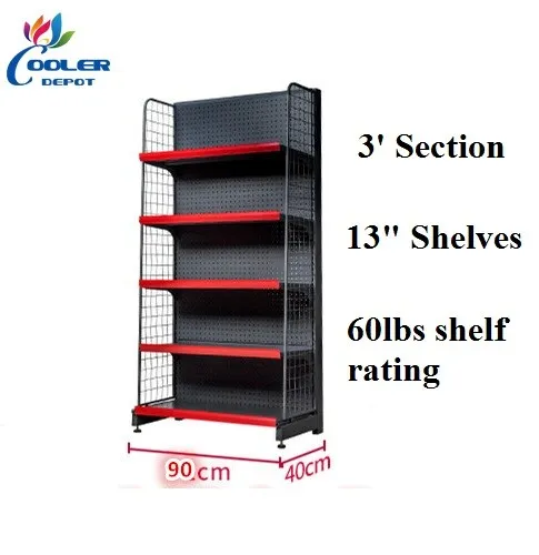 NEW 10 Pcs Store Display Fixture Gondola Shelving Retail Commercial Merchandiser