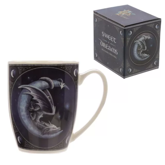 Lisa Parker Sweet Dreams Dragon & Moon Porcelain Mug Tea Coffee Cup Gift Boxed