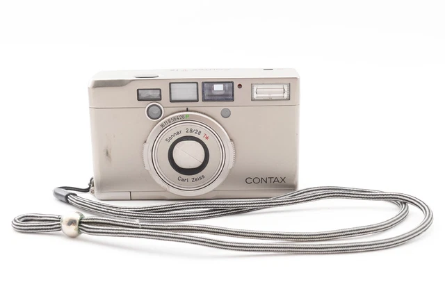 Contax Tix T ix Silver Point & Shoot APS Film Camera 28mm F/2.8 From Japan [Exc]