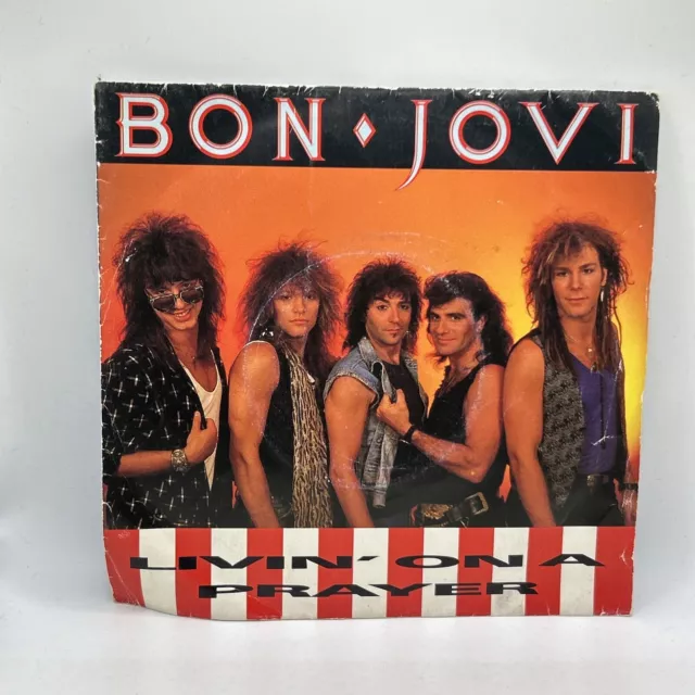 Bon Jovi   Livin' On A Prayer 1986 7” Vinyl