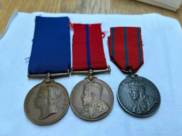 Victorian Metropolitan Police Jubilee, 1902 & 1911 Coronation Medals K Division