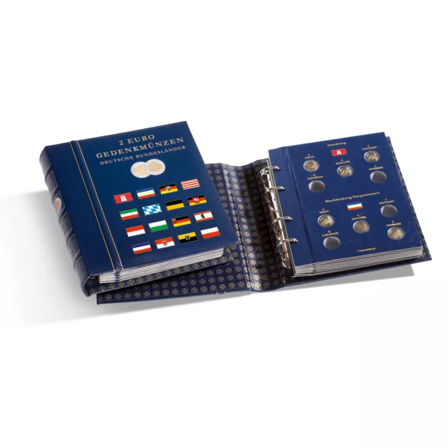 Leuchtturm 367371 VISTA Álbum para las monedas conmemorativas de 2 euros aleman