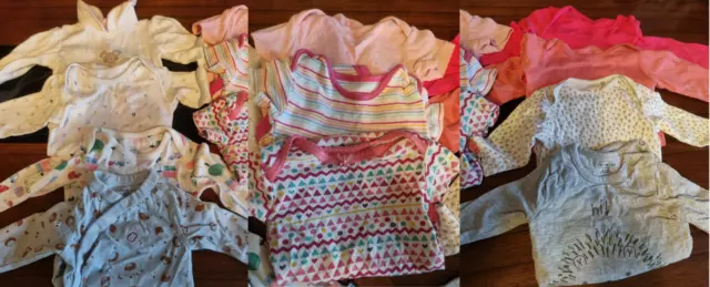 3-6 Month Baby Girl Mixed Vest bundle x11 Tu Next Mothercare George F+F M&S Prim
