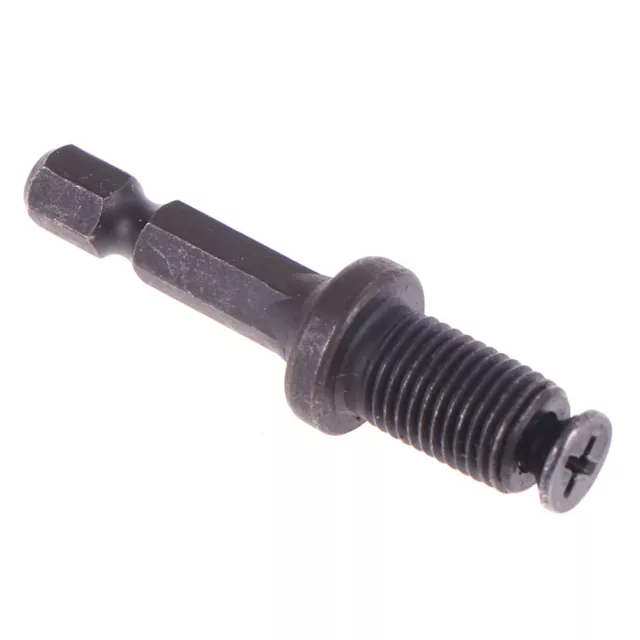 3/8"-24UNF Male Thread Screw Chuck Adapter Connector For Hex Shank Drill Bit AY