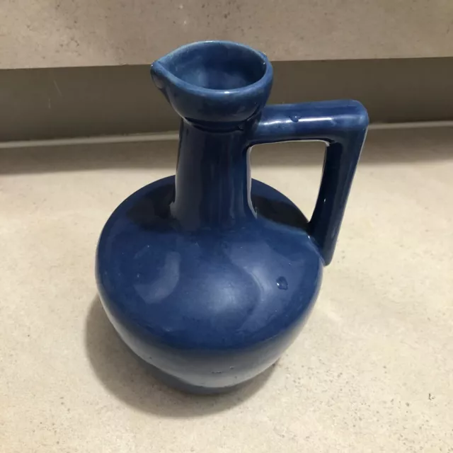 UHL Pottery Vintage Blue Pitcher