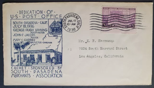 1936 South Pasadena Post Office Dedication 91030