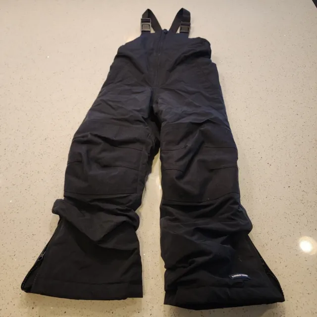 Lands' End Ski Snowboard Winter Insulated Pants/Bibs Boy's/Girl's Size 5 Black