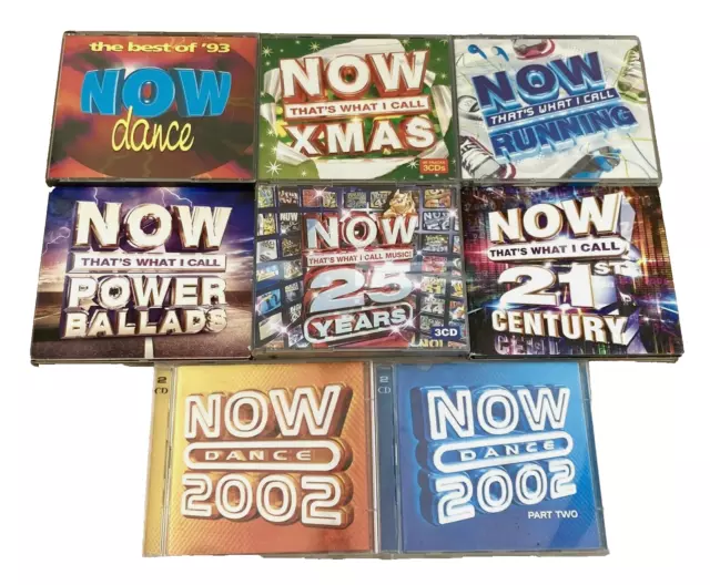 Now That's What I Call Music Special Edition CD Bundle x 8 inc Ballads, Running+