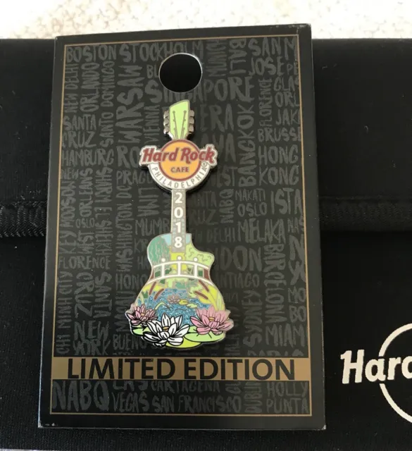 HARD ROCK CAFE PHILADELPHIA 2018 FLOWER SHOW GUITAR PIN LIMITED EDITION Gift