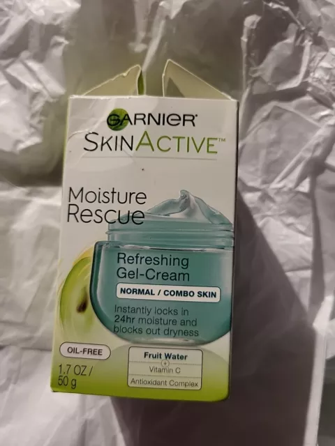 Garnier Skin Active Refreshing Gel Cream Moisture Rescue Oil Free 1.7 Oz