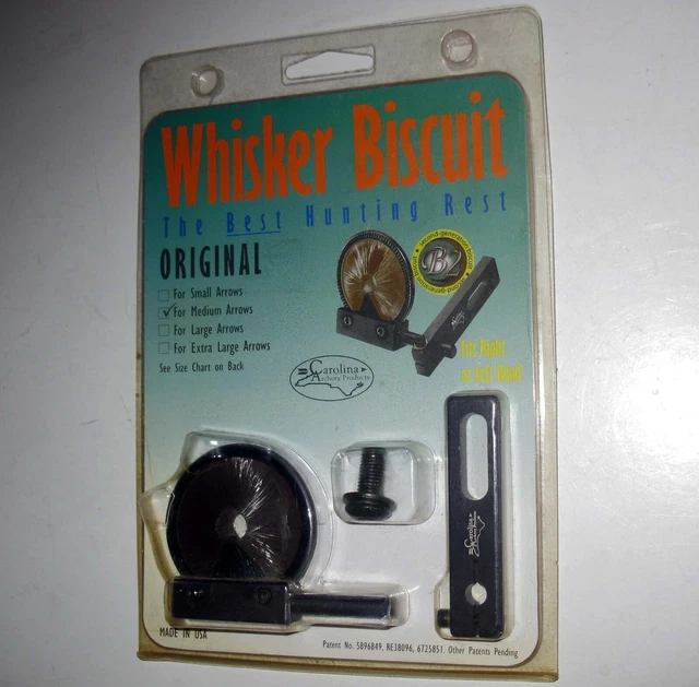 CAROLINA ARCHERY PRODUCTS Whisker Biscuit Medium Arrows Left or Right