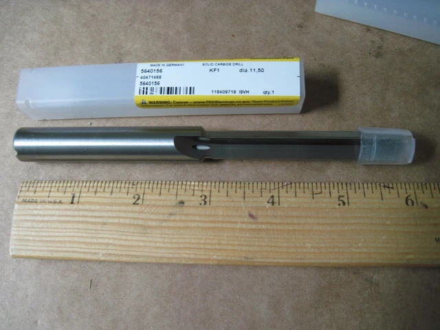 Kennametal 11.5-14mm, Solid Carbide Coolant Thru Step Drill Bit 2 Flute Straight