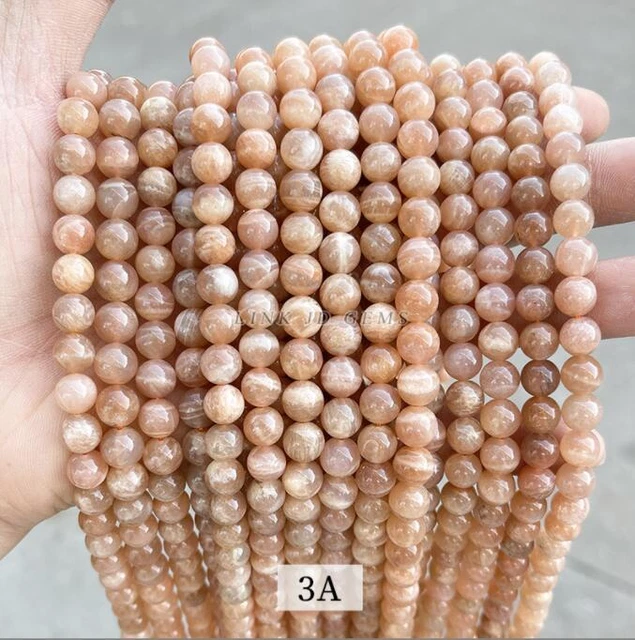 8mm Round Pearl Orange Moonlight Scattered Pearl