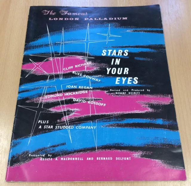 Original London Palladium Programme - Cliff Richard, Stars In Your Eyes 1960