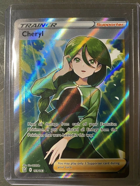 CHERYL FULL ART Trainer Pokemon Card 159/163 - Battle Styles - RARE MINT  17.00 - PicClick UK