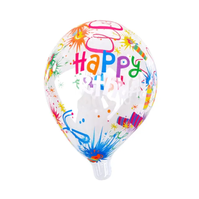 2 Pcs TPU Balloons Birthday Party Helium Transparent Light Up Child Decorate
