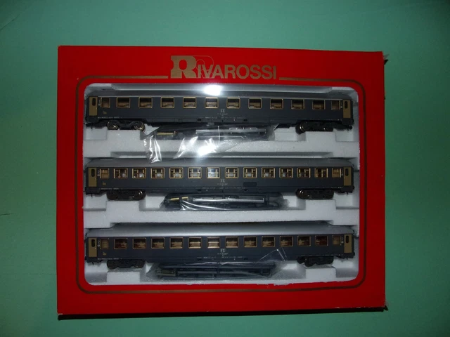 RIVAROSSI Ref 4010 HO - Coffret De 3 Voitures CIWL - RIVAROSSI  Hornby Fr Id1172