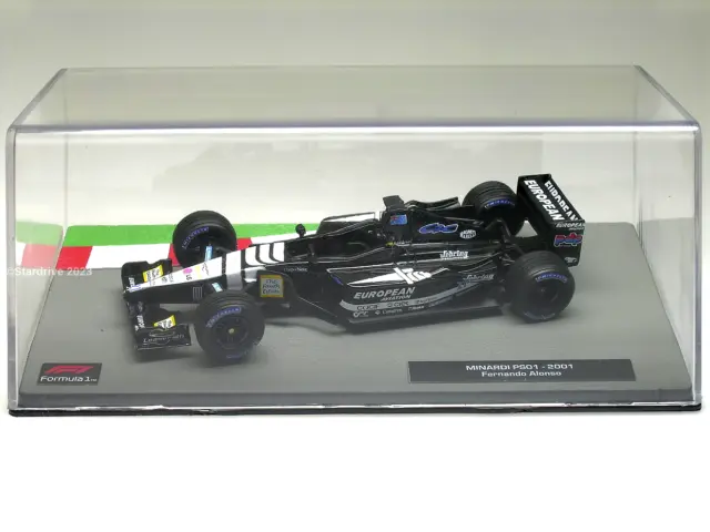 FERNANDO ALONSO Minardi PS01 - F1 Racing Car 2001 - Collectable Model 1:43 Scale