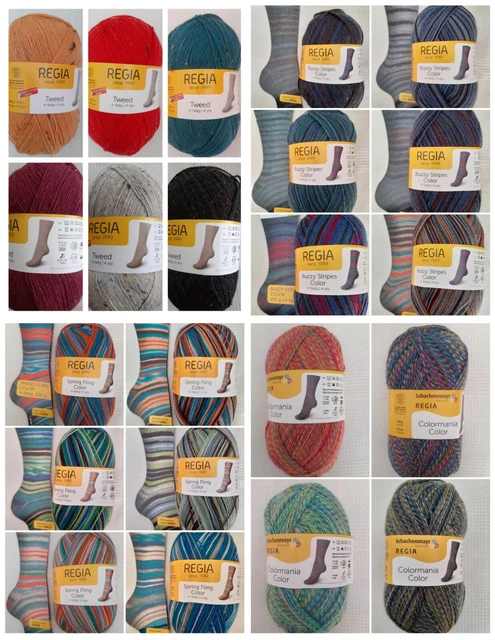 100g Regia COLOR 4-fach 4-fädig Sockenwolle Sockengarn Strumpfwolle 59,50€/kg