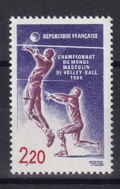 FRANCE ANNÉE 1986 Championnat du Monde masculin Volley Ball N° 2420