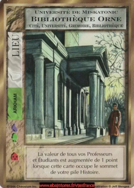 Bibliothèque Orne (Université de Miskatonic) [Lieu] Limited FR Mythos CCG