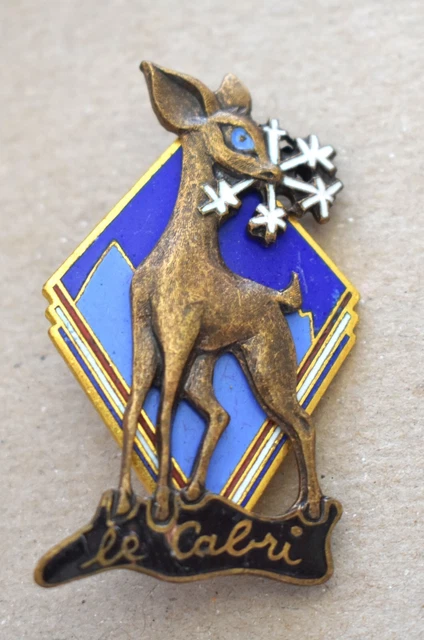 insigne, broche médaille de ski ESF Le Cabri, classe Argent insigne, broche médaille de ski ESF Le Cabri, classe Argent