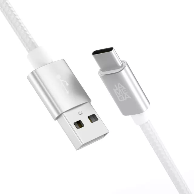 USB C Datenkabel SCHNELL Ladekabel Kabel für Samsung Galaxy Huawei - Weiß