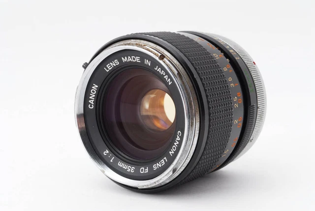 Parallel Canon Lens 35Mm F2 Fd Mount Mark Single Focus Guaranteed Operation Conf