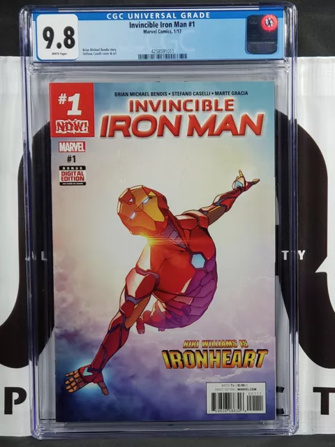 Invincible Iron Man #1 CGC 9.8 *1st Cvr App Riri Williams IronHeart*Marvel 2017*
