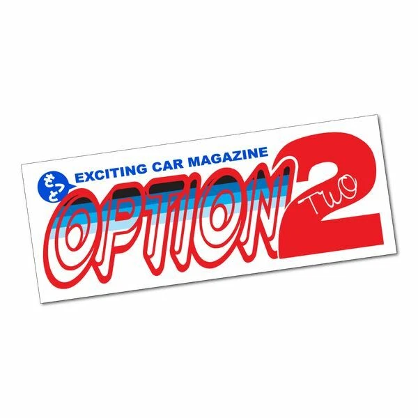 OPTION 2 STICKER / Decal - JDM Drift Club Japanese Car Magazine Slap ...