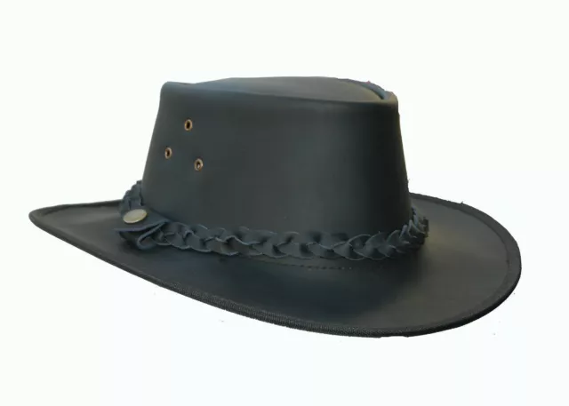 Outback Cuir Cowboy Chapeau Ouest Style Australien Bush Chapeau