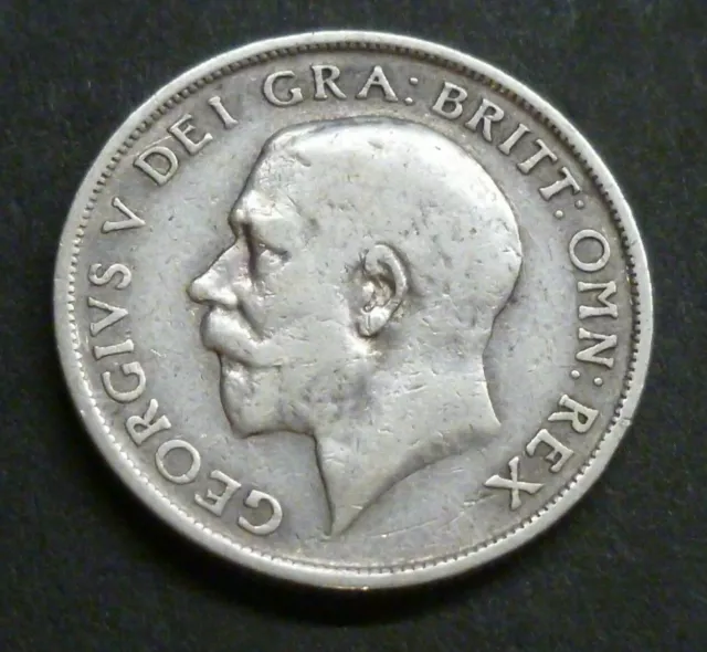 1919 King George V 100+ Year Old Last Sterling Silver Shilling 2