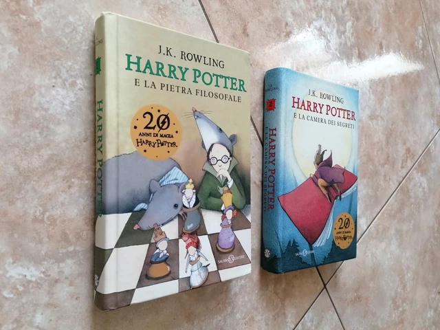 2 LIBRI HARRY Potter e la pietra filosofale Camera Dei Segreti Salani