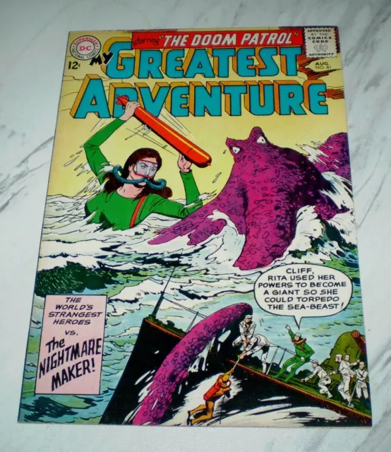 My Greatest Adventure #81 NM 9.4 OW pages 1963 DC 2nd Doom Patrol