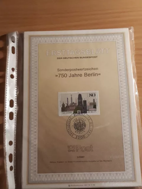 BRD ersttagsbätter etb fdc Mk kompletter Jahrgang Vollstempel  Post ESST  1987