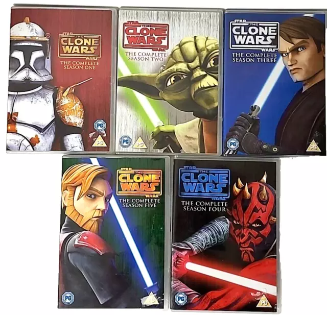 Star Wars Clone Wars - Season 1-5 [Blu-ray] [Region Free]: : Star  Wars-Clone Wars: DVD & Blu-ray